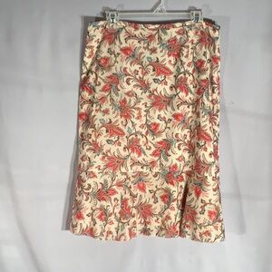 Ann Taylor Loft Print A Line Skirt